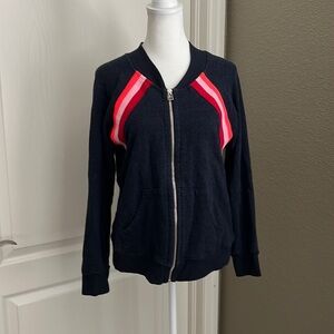 Sundry Navy Track Jacket Size 1 (Small)